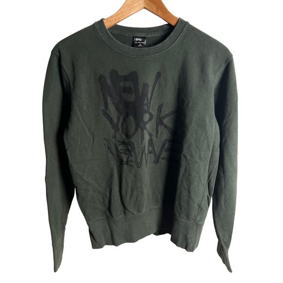 Jean Michel Basquait New York Sweatshirt Big Logo Mens S - Picture 1 of 7